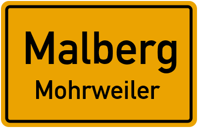 Straßenverzeichnis Malberg Mohrweiler