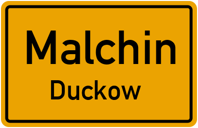 Straßenverzeichnis Malchin Duckow