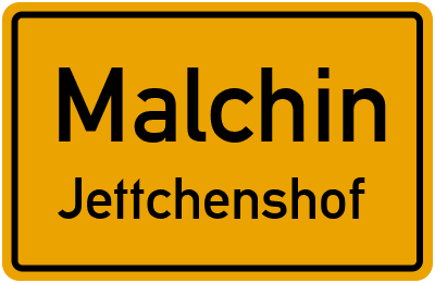 Straßenverzeichnis Malchin Jettchenshof