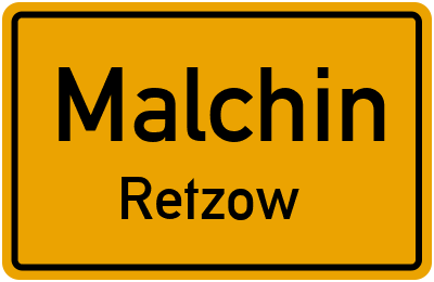 Straßenverzeichnis Malchin Retzow