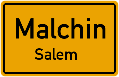 Straßenverzeichnis Malchin Salem