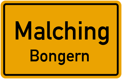 Straßenverzeichnis Malching Bongern