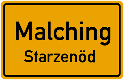 Straßenverzeichnis Malching Starzenöd