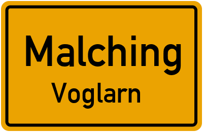 Straßenverzeichnis Malching Voglarn