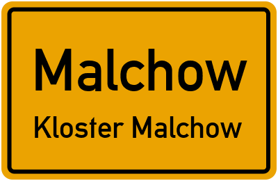 Straßenverzeichnis Malchow Kloster Malchow