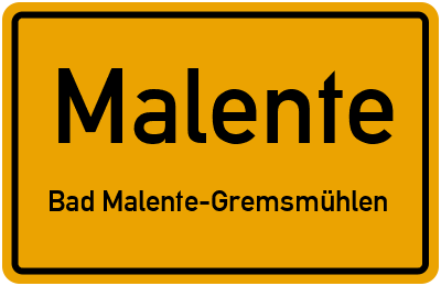 Straßenverzeichnis Malente Bad Malente-Gremsmühlen