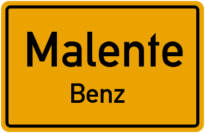 Straßenverzeichnis Malente Benz