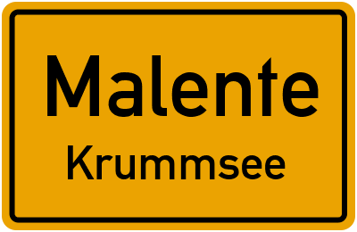 Straßenverzeichnis Malente Krummsee