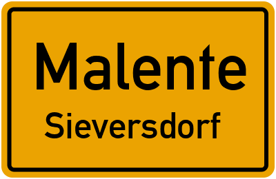 Straßenverzeichnis Malente Sieversdorf