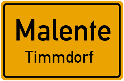 Straßenverzeichnis Malente Timmdorf