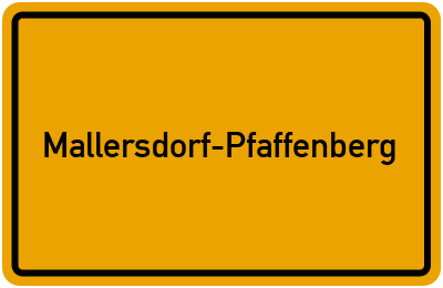 Mallersdorf-Pfaffenberg in Bayern