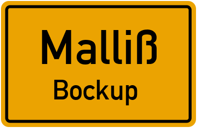 Straßenverzeichnis Malliß Bockup