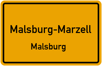 Ortsschild Malsburg-Marzell Malsburg