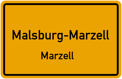 Ortsschild Malsburg-Marzell Marzell