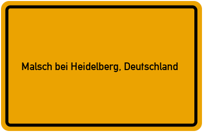 Branchenbuch Malsch bei Heidelberg, Deutschland, Baden-Württemberg