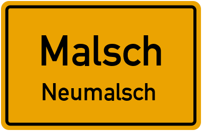 Straßenverzeichnis Malsch Neumalsch