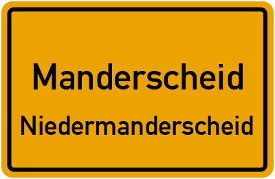 Straßenverzeichnis Manderscheid Niedermanderscheid