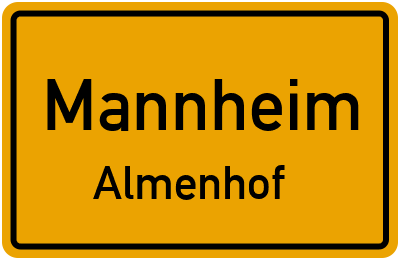 Straßenverzeichnis Mannheim Almenhof