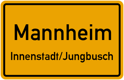 Straßenverzeichnis Mannheim Innenstadt/Jungbusch