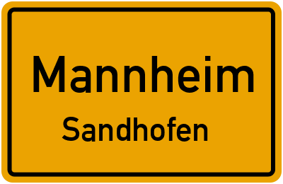 Straßenverzeichnis Mannheim Sandhofen