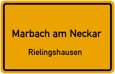 Straßenverzeichnis Marbach am Neckar Rielingshausen