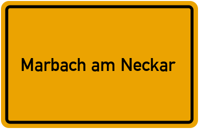 Marbach am Neckar in Baden-Württemberg