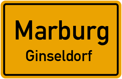 Straßenverzeichnis Marburg Ginseldorf