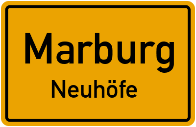 Straßenverzeichnis Marburg Neuhöfe