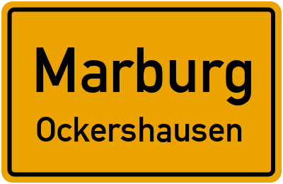 Straßenverzeichnis Marburg Ockershausen