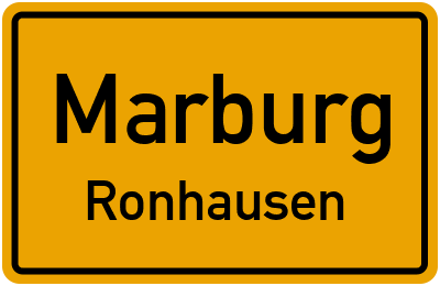 Straßenverzeichnis Marburg Ronhausen