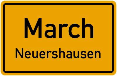 Ortsschild March Neuershausen
