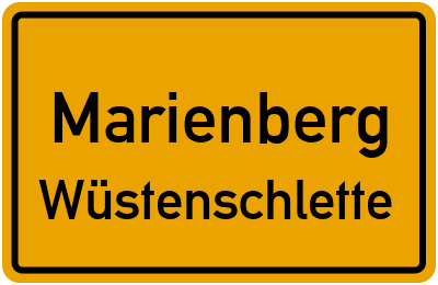 Straßenverzeichnis Marienberg Wüstenschlette