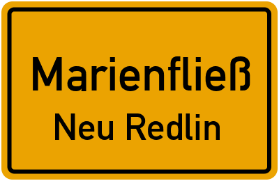 Straßenverzeichnis Marienfließ Neu Redlin