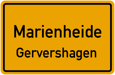 Straßenverzeichnis Marienheide Gervershagen
