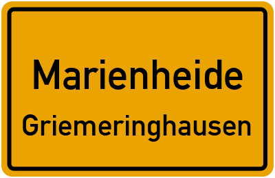 Straßenverzeichnis Marienheide Griemeringhausen