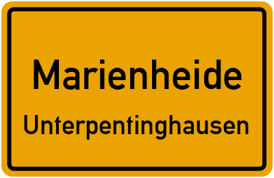 Straßenverzeichnis Marienheide Unterpentinghausen