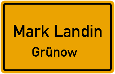 Straßenverzeichnis Mark Landin Grünow
