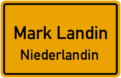 Straßenverzeichnis Mark Landin Niederlandin