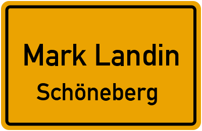 Straßenverzeichnis Mark Landin Schöneberg