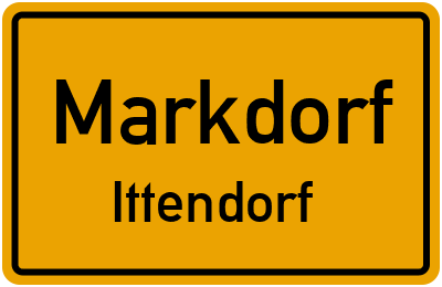 Ortsschild Markdorf Ittendorf