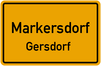 Straßenverzeichnis Markersdorf Gersdorf