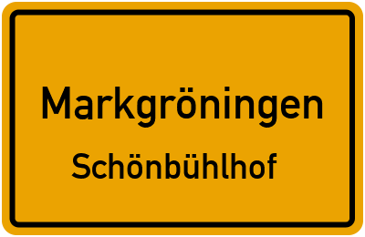 Straßenverzeichnis Markgröningen Schönbühlhof