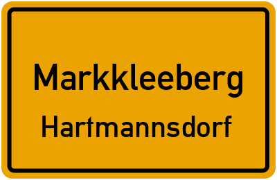 Straßenverzeichnis Markkleeberg Hartmannsdorf