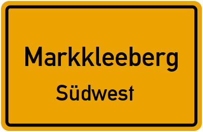 Straßenverzeichnis Markkleeberg Südwest