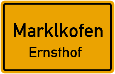 Straßenverzeichnis Marklkofen Ernsthof