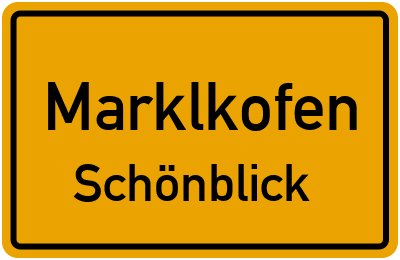 Straßenverzeichnis Marklkofen Schönblick