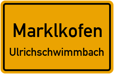 Straßenverzeichnis Marklkofen Ulrichschwimmbach