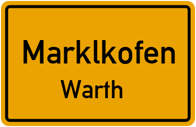 Straßenverzeichnis Marklkofen Warth
