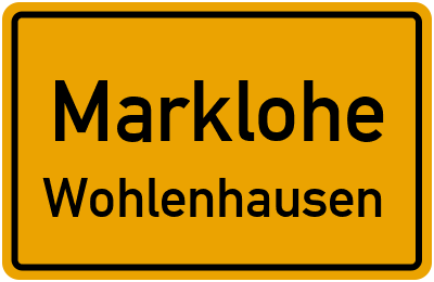 Ortsschild Marklohe Wohlenhausen
