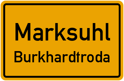 Straßenverzeichnis Marksuhl Burkhardtroda